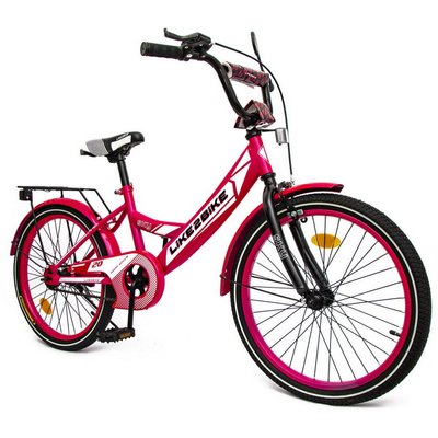 Велосипед подростковый двухколёсный 20" Like2bike Sky стальная рама, звонок, розовый 212004 фото 1