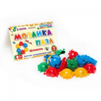 Мозаика-пазл детская Colorplast Master Play 50 дет 1-143 фото 1