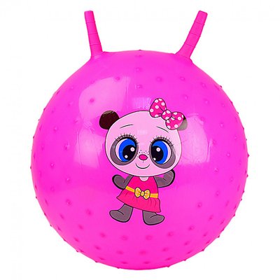 М'яч для фітнесу з шипами та ріжками (фітбол) 45 см Рожевий CB4503 фото 1