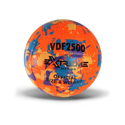 Волейбольний м'яч №5 Extreme Motion PVC діаметр 21 см помаранчевий VB24345 фото 1
