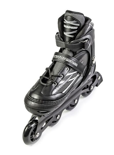 Чоловічі розсувні ролики для дорослих Scale Sports Adult Skates розмір 41-44 XL LF 935 Black фото 5