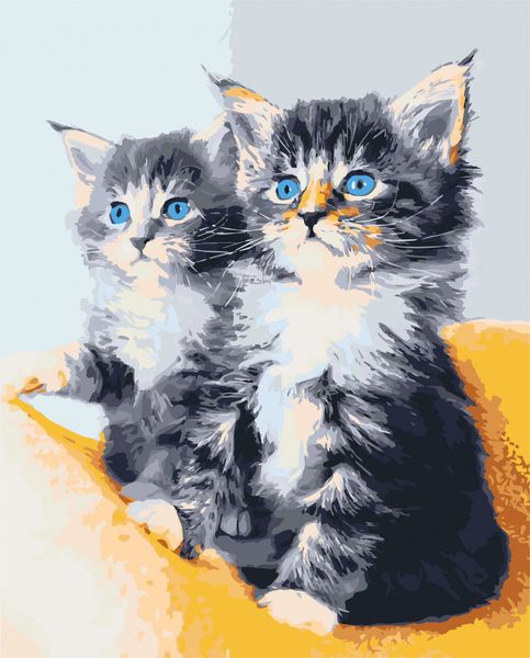 Картина за номерами Art Craft "Блакитноокі кошенята" 40х50см 11617-AC фото 1
