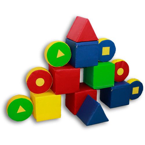 Игровой набор из мягких модулей Tia Геометрия Микс 14 элементов фото 4