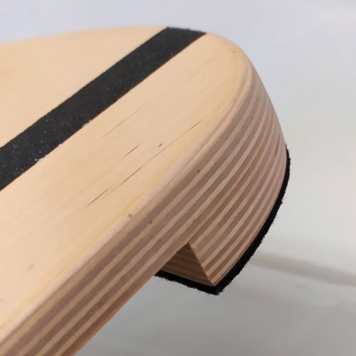 Деревянный балансборд SwaeyBoard Classic с антискользящими полосами фетровый валик 10 см до 120 кг фото 2