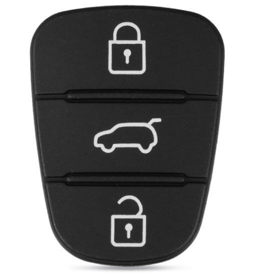 Резиновые кнопки-накладки на ключ Hyundai ix35 (Хюндай ix35) симметрия фото 1
