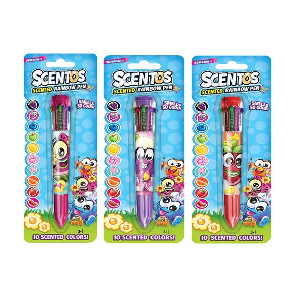 Многоцветная ароматная шариковая ручка Scentos - Пасхальные краски (10 цветов) фото 1