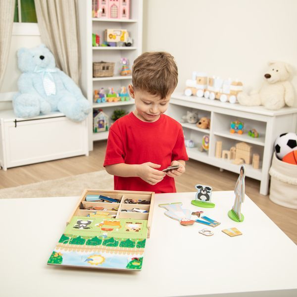 Дерев'яний набір з магнітними фігурками Melissa & Doug &laquo;Найкращі друзі&raquo; MD9309 фото 3