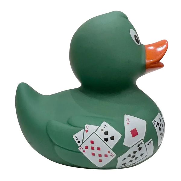 Стильна тематична гумова качечка FunnyDucks "Покер " L1318 фото 3