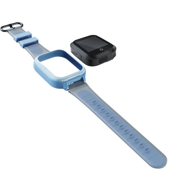 Детские водонепроницаемые GPS часы MYOX MX-55BW (4G) голубые с видеозвонком фото 9