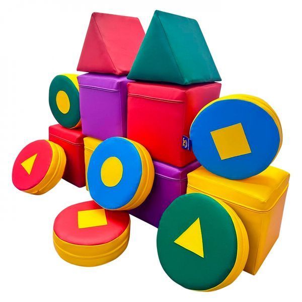 Игровой набор из мягких модулей Tia Геометрия Микс 14 элементов фото 3