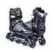 Чоловічі розсувні ролики для дорослих Scale Sports Adult Skates розмір 41-44 XL LF 935 Black фото 1
