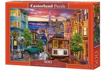 Пазли Castorland "Трамвай San Francisco" 500 елементів 47 х 33 см B-53391 фото 1