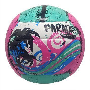 Волейбольний м'яч №5 Paradise PVC діаметр 21 см бірюзово-рожевий фото 1