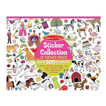 Тематичний набір наклейок 500 шт для творчого декору Melissa & Doug &laquo;Для дівчаток&raquo; MD14247 фото 1