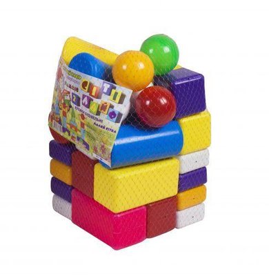 Дитячий конструктор Бамсік Сіті Лайф малий 2 з кульками у кубі 103 фото 1