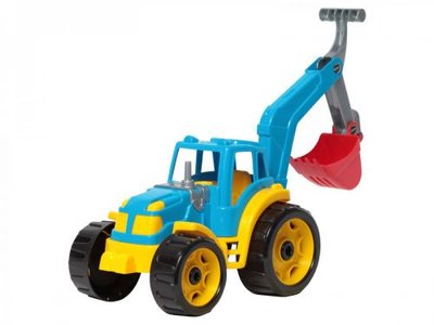 Іграшковий трактор з ковшем ТехноК 27 см синій 3435 фото 1
