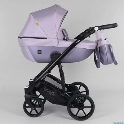 Универсальная детская коляска - трансформер 2 в 1 Expander VIVA Pink ткань + эко-кожа V-41007 фото 1