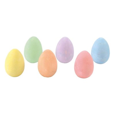 Набор цветных мелков для рисования Scentos в форме яйца – Весенние цвета (8 шт.) фото 1