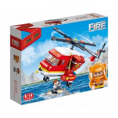 Дитячий тематичний конструктор BanBao "Пожежні: Вертоліт" 306 деталей фото 1