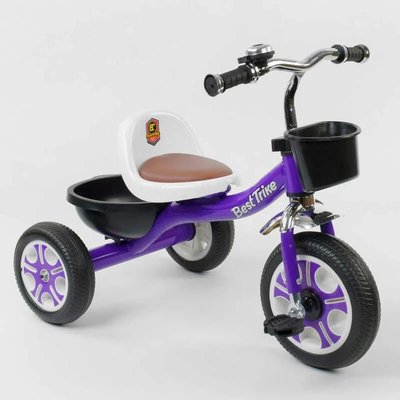 Дитячий триколісний велосипед Best Trike EVA фіолетовий колеса LM-1355 фото 1