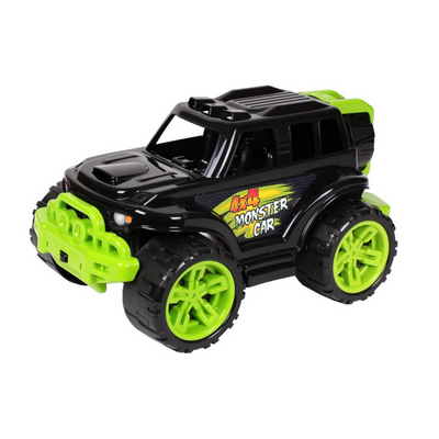 Іграшковий позашляховик ТехноК "Monster Car" 35 см чорно-зелений 4623 фото 1