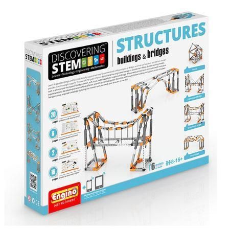 Детский конструктор STEM Engino Конструкции: Здания и Мосты STEM06 фото 2