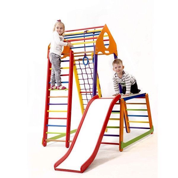 Игровой спортивный комплекс для дома SportBaby BambinoWood Color Plus 1-1 фото 2