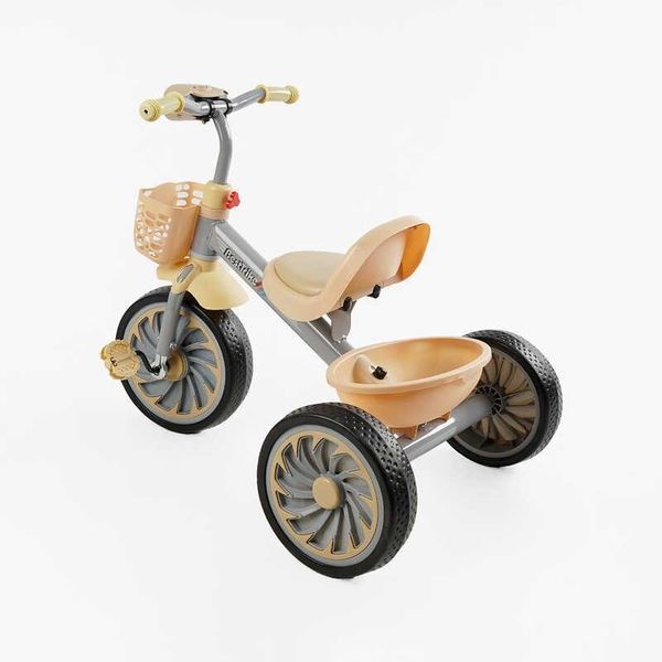 Детский трехколесный велосипед 10" Best Trike колеса EVA стальная рама световые и звуковые эффекты серый укр BS-35761 фото 3