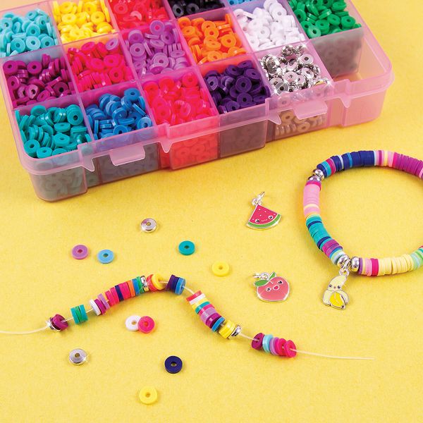 Make it Real Набір для створення браслетів з намистинами Хейші і футляром для зберігання 'Соковиті кольори' 3356 ел фото 10