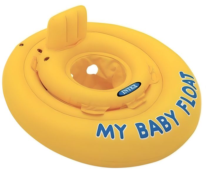 Дитячий безпечний плотик для плавання Intex зі спинкою 70 см 56585 фото 1