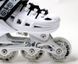 Раздвижные ролики для подростка 38-41 Scale Sports White с подсветкой переднего колеса фото 3