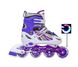 Роликовые коньки детские раздвижные 29-33 Power Champs Violet с подсветкой колеса фото 2