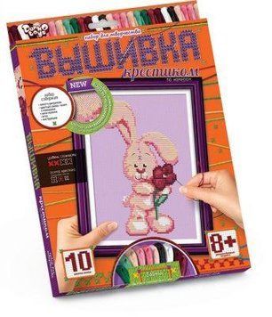 Вишивка хрестиком за номерами Danko Toys Зайчик VK-01-05 фото 1