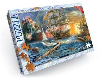 Пазли Danko Toys Корабель у бою 1000 елементів 68 х 47 см C1000-08-09 фото 1