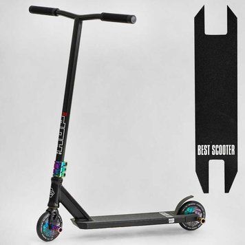 Трюковий самокат Best Scooter HOP HIC-система, пеги, колеса 120 мм хамелеон фото 1