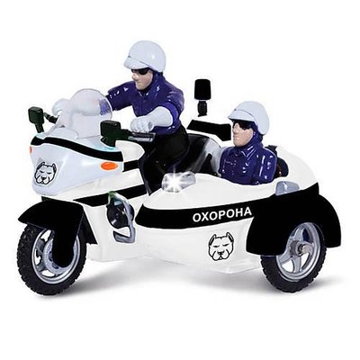 Іграшковий музичний мотоцикл на батарейках Охорона (Світло, Звук) фото 1