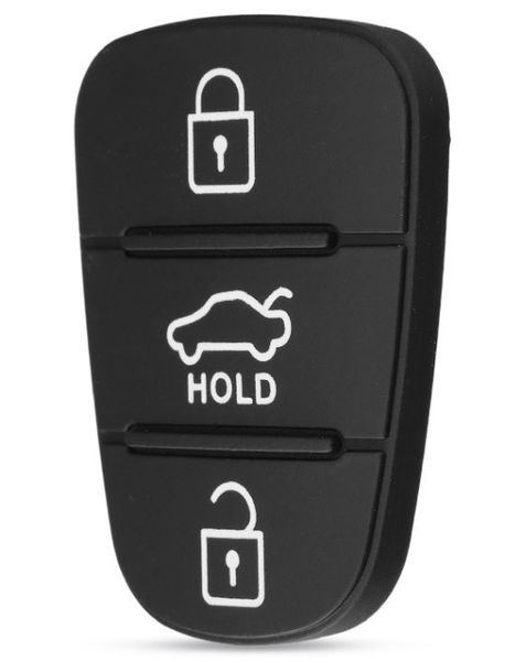 Резиновые кнопки-накладки на ключ Hyundai i20 (Хюндай i20) симметрия HOLD фото 3