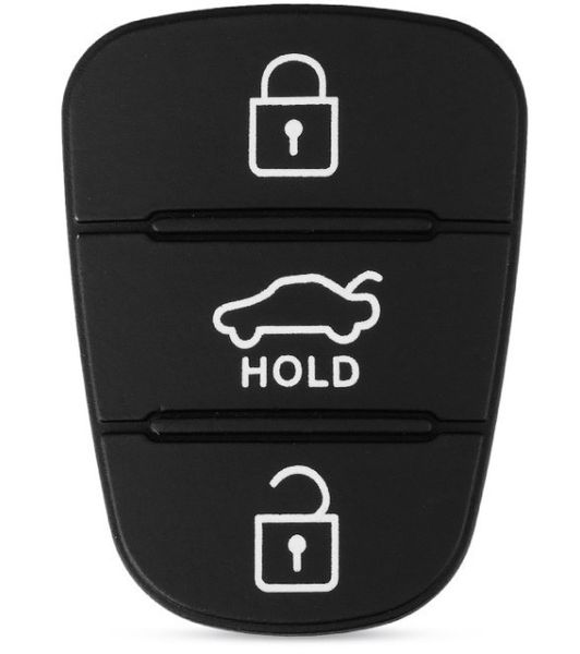 Резиновые кнопки-накладки на ключ Hyundai i20 (Хюндай i20) симметрия HOLD фото 1