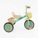 Детский трехколесный велосипед 10" Best Trike колеса EVA стальная рама световые и звуковые эффекты голубой укр BS-33461 фото 2