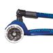 Самокат триколісний дитячий з підсвічуванням складаний MICRO серії Maxi Deluxe LED Синій до 50 кг фото 5