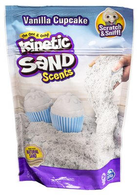 Кинетический песок для детского творчества с ароматом Kinetic Sand Ванильный капкейк 227 г фото 1