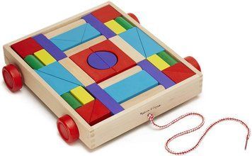 Набор деревянных блоков на тележке Melissa&Doug MD14209 фото 1