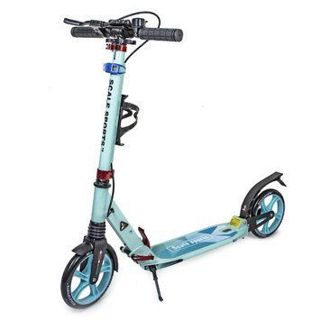 Самокат Scale Sports SS-10 бирюзовый двухколесный складной ручной тормоз фото 1