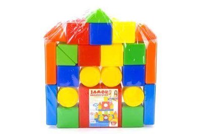 Розвиваючі кубики пластмасові "Замок" (26 елементів) фото 1