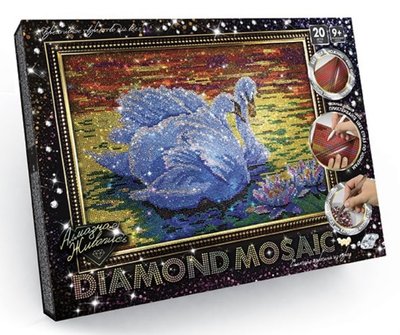 Алмазна мозаїка Danko Toys Diamond Mosaic Лебідь DM-01-02 фото 1