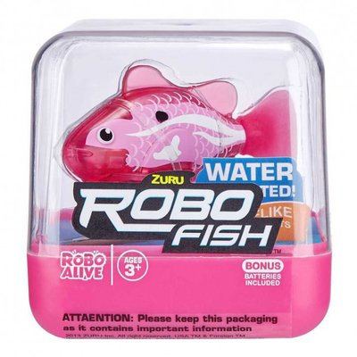 Интерактивная игрушка для ванны ROBO ALIVE - Роборыбка (розовая) фото 1