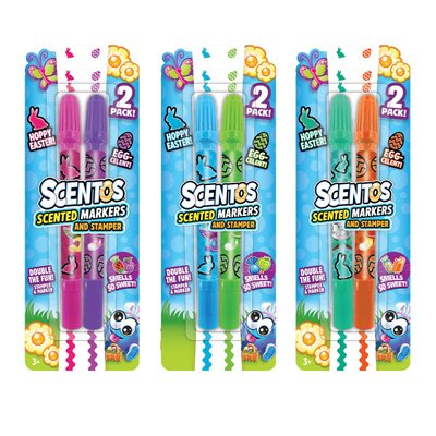 Набор ароматных маркеров для рисования Scentos - Пасхальные краски (2 цвета) фото 1