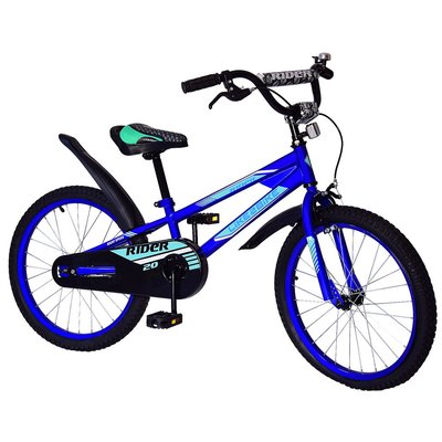 Велосипед подростковый двухколёсный 20" Like2bike Rider стальная рама, звонок, синий 212008 фото 1