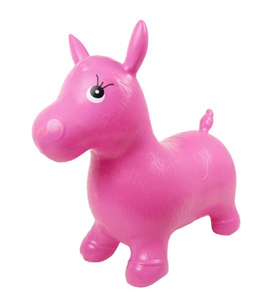 Резиновый прыгун "Лошадка" MS0737 Розовый фото 1