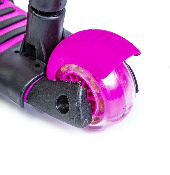 Детский самокат - трансформер 5 в 1 с подсветкой и музыкой Scooter Пчелка Pink фото 3
